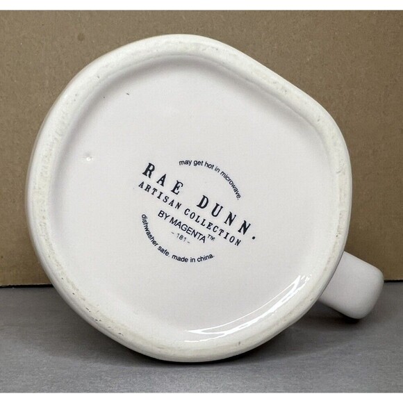 Rae Dunn Hello Spring Coffee Tea Hot Cocoa Mug White Yellow - Picture 4 of 5